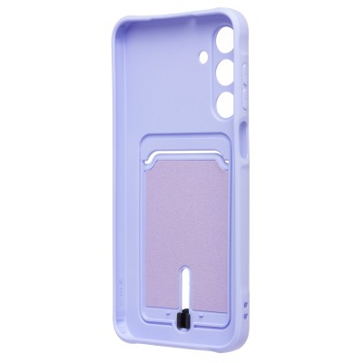 Чехол-накладка для Samsung Galaxy A16 5G (светло-фиолетовый) - SC304 с картхолдером