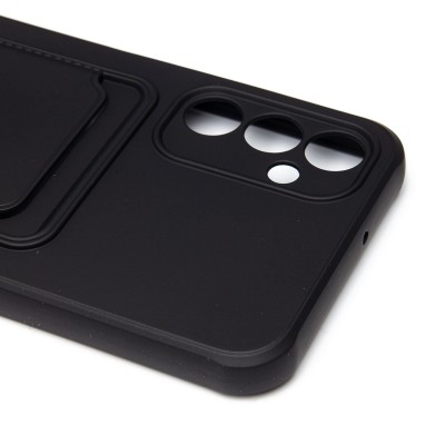 Чехол-накладка для Samsung Galaxy A24 4G (черный) - SC304 с картхолдером