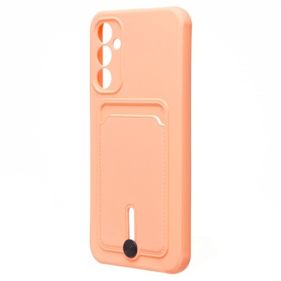 Чехол-накладка для Samsung Galaxy A24 4G (светло-розовый) - SC304 с картхолдером