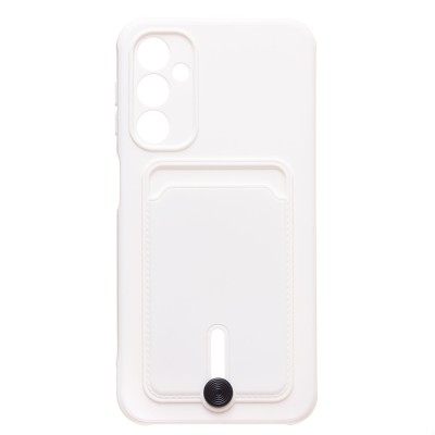 Чехол-накладка для Samsung Galaxy A24 4G (белый) - SC304 с картхолдером