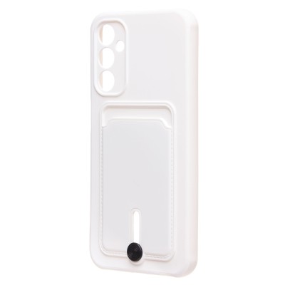 Чехол-накладка для Samsung Galaxy A24 4G (белый) - SC304 с картхолдером