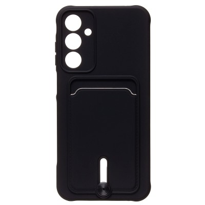 Чехол-накладка для Samsung Galaxy A25 5G (черный) - SC304 с картхолдером