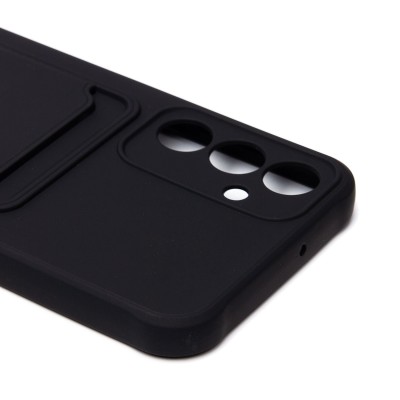 Чехол-накладка для Samsung Galaxy A25 5G (черный) - SC304 с картхолдером