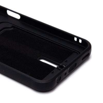 Чехол-накладка для Samsung Galaxy A25 5G (черный) - SC304 с картхолдером