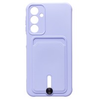 Чехол-накладка для Samsung Galaxy A25 5G (светло-фиолетовый) - SC304 с картхолдером