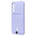 Чехол-накладка для Samsung Galaxy A25 5G (светло-фиолетовый) - SC304 с картхолдером