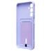 Чехол-накладка для Samsung Galaxy A25 5G (светло-фиолетовый) - SC304 с картхолдером