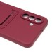 Чехол-накладка для Samsung Galaxy A26 5G (бордовый) - SC304 с картхолдером