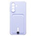 Чехол-накладка для Samsung Galaxy A26 5G (светло-фиолетовый) - SC304 с картхолдером