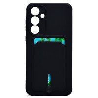 Чехол-накладка для Samsung Galaxy A35 (черный) - SC304 с картхолдером