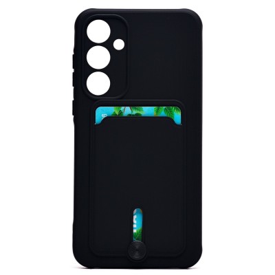 Чехол-накладка для Samsung Galaxy A35 (черный) - SC304 с картхолдером Чехол-накладка для Samsung Galaxy A35 (черный) - SC304 с картхолдером