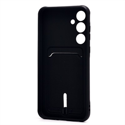 Чехол-накладка для Samsung Galaxy A35 (черный) - SC304 с картхолдером