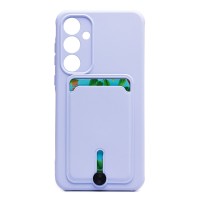 Чехол-накладка для Samsung Galaxy A35 (светло-фиолетовый) - SC304 с картхолдером