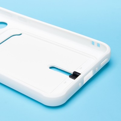 Чехол-накладка для Samsung Galaxy A35 (белый) - SC304 с картхолдером