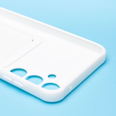 Чехол-накладка для Samsung Galaxy A35 (белый) - SC304 с картхолдером