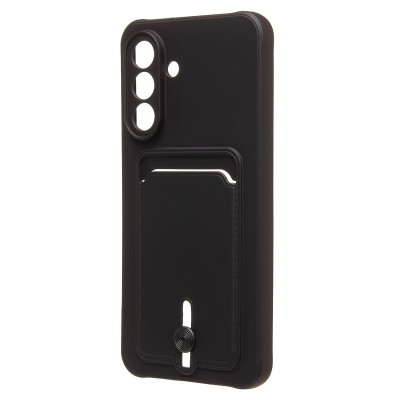 Чехол-накладка для Samsung Galaxy A36 5G (черный) - SC304 с картхолдером