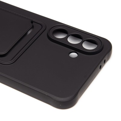 Чехол-накладка для Samsung Galaxy A36 5G (черный) - SC304 с картхолдером