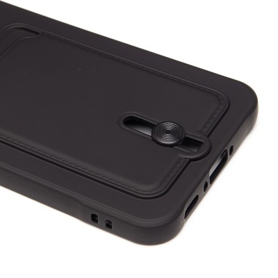 Чехол-накладка для Samsung Galaxy A36 5G (черный) - SC304 с картхолдером