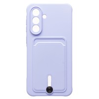 Чехол-накладка для Samsung Galaxy A36 5G (светло-фиолетовый) - SC304 с картхолдером