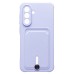 Чехол-накладка для Samsung Galaxy A36 5G (светло-фиолетовый) - SC304 с картхолдером