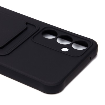 Чехол-накладка для Samsung Galaxy A55 (черный) - SC304 с картхолдером Чехол-накладка для Samsung Galaxy A55 (черный) - SC304 с картхолдером