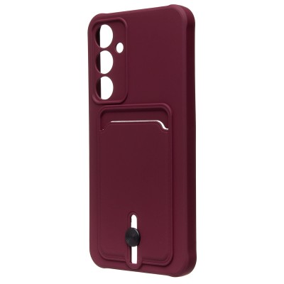 Чехол-накладка для Samsung Galaxy A55 (бордовый) - SC304 с картхолдером Чехол-накладка для Samsung Galaxy A55 (бордовый) - SC304 с картхолдером