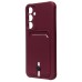 Чехол-накладка для Samsung Galaxy A55 (бордовый) - SC304 с картхолдером Чехол-накладка для Samsung Galaxy A55 (бордовый) - SC304 с картхолдером