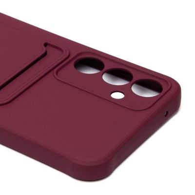 Чехол-накладка для Samsung Galaxy A55 (бордовый) - SC304 с картхолдером Чехол-накладка для Samsung Galaxy A55 (бордовый) - SC304 с картхолдером