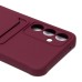 Чехол-накладка для Samsung Galaxy A55 (бордовый) - SC304 с картхолдером Чехол-накладка для Samsung Galaxy A55 (бордовый) - SC304 с картхолдером