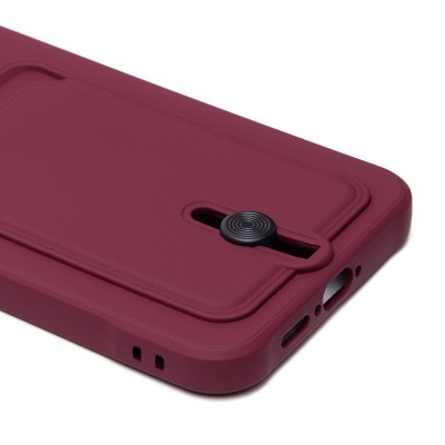 Чехол-накладка для Samsung Galaxy A55 (бордовый) - SC304 с картхолдером Чехол-накладка для Samsung Galaxy A55 (бордовый) - SC304 с картхолдером