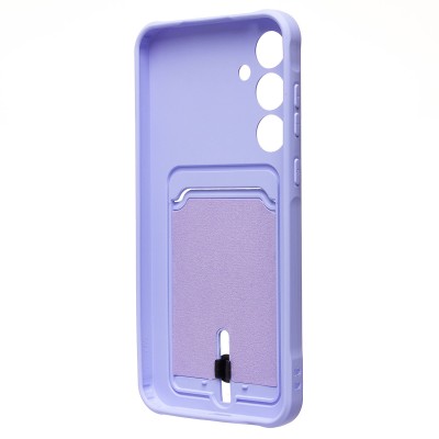 Чехол-накладка для Samsung Galaxy A55 (светло-фиолетовый) - SC304 с картхолдером