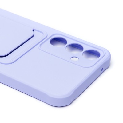 Чехол-накладка для Samsung Galaxy A55 (светло-фиолетовый) - SC304 с картхолдером