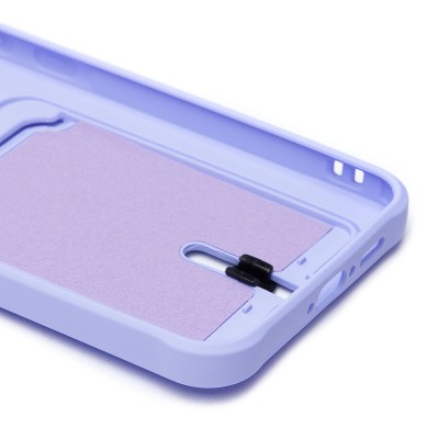 Чехол-накладка для Samsung Galaxy A55 (светло-фиолетовый) - SC304 с картхолдером