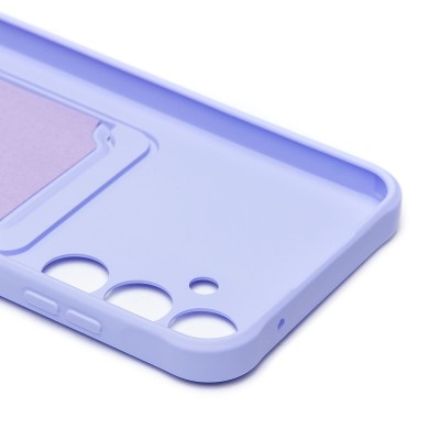 Чехол-накладка для Samsung Galaxy A55 (светло-фиолетовый) - SC304 с картхолдером