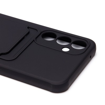 Чехол-накладка для Samsung Galaxy S23FE (черный) - SC304 с картхолдером