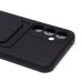 Чехол-накладка для Samsung Galaxy S23FE (черный) - SC304 с картхолдером