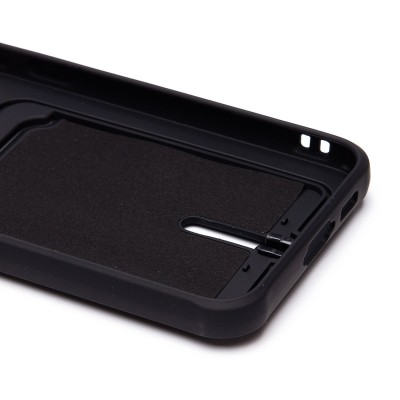 Чехол-накладка для Samsung Galaxy S23FE (черный) - SC304 с картхолдером