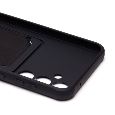 Чехол-накладка для Samsung Galaxy S23FE (черный) - SC304 с картхолдером