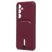 Чехол-накладка для Samsung Galaxy S23FE (бордовый) - SC304 с картхолдером