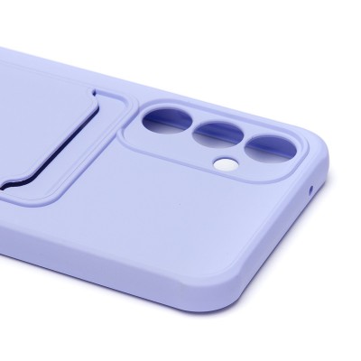 Чехол-накладка для Samsung Galaxy S23FE (светло-фиолетовый) - SC304 с картхолдером