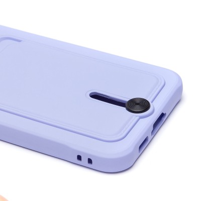 Чехол-накладка для Samsung Galaxy S23FE (светло-фиолетовый) - SC304 с картхолдером