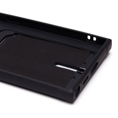 Чехол-накладка для Samsung Galaxy S24 Ultra (черный) - SC304 с картхолдером