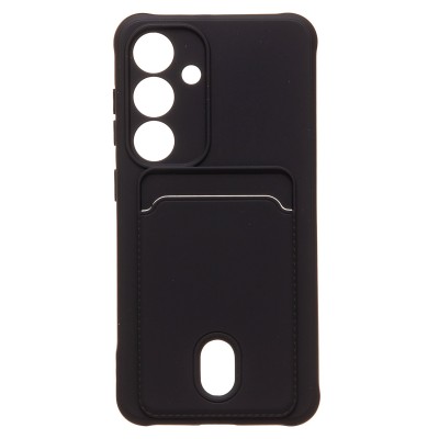 Чехол-накладка для Samsung Galaxy S24 (черный) - SC304 с картхолдером Чехол-накладка для Samsung Galaxy S24 (черный) - SC304 с картхолдером