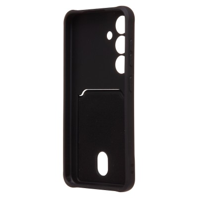 Чехол-накладка для Samsung Galaxy S24 (черный) - SC304 с картхолдером