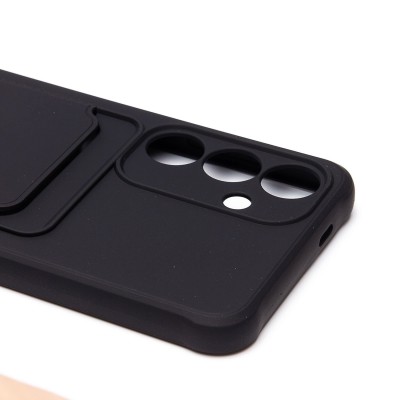 Чехол-накладка для Samsung Galaxy S24 (черный) - SC304 с картхолдером