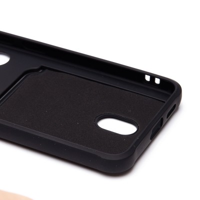 Чехол-накладка для Samsung Galaxy S24 (черный) - SC304 с картхолдером