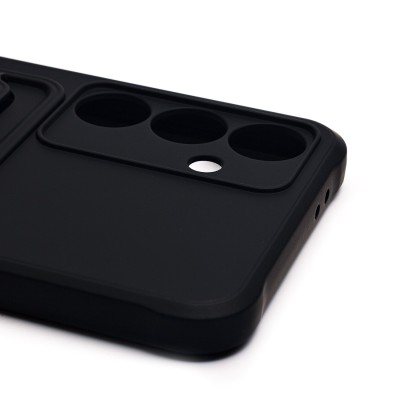 Чехол-накладка для Samsung Galaxy S24FE (черный) - SC304 с картхолдером Чехол-накладка для Samsung Galaxy S24FE (черный) - SC304 с картхолдером