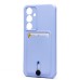 Чехол-накладка для Samsung Galaxy S24FE (светло-фиолетовый) - SC304 с картхолдером
