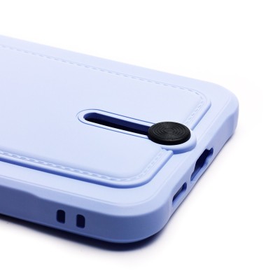 Чехол-накладка для Samsung Galaxy S24FE (светло-фиолетовый) - SC304 с картхолдером