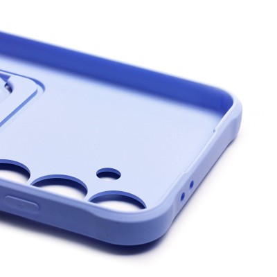 Чехол-накладка для Samsung Galaxy S24FE (светло-фиолетовый) - SC304 с картхолдером